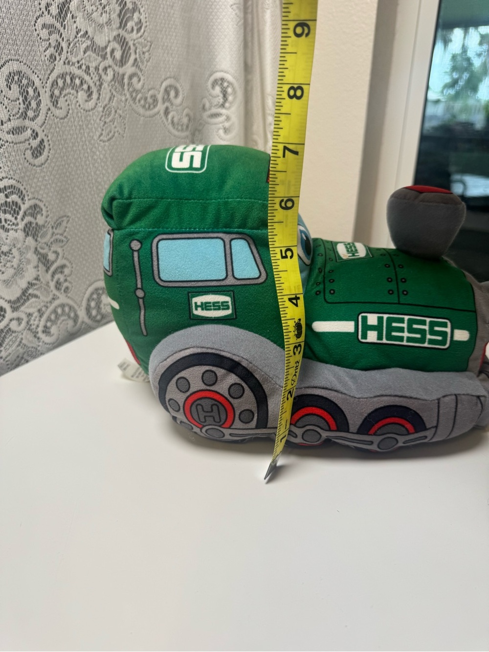HESS Green Plush Tank Toy for Kids - Soft Stuffed Vehicle - Picture 3 of 4